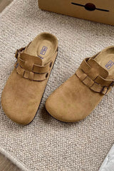 New Fashion Spring Outfit Vintage Leather Slip-on Flats