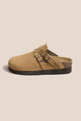 New Fashion Spring Outfit Vintage Leather Slip-on Flats