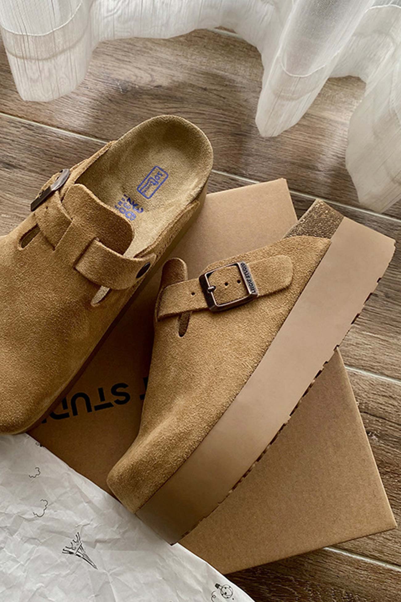 New Fashion Spring Outfit Vintage Leather Slip-on Flats