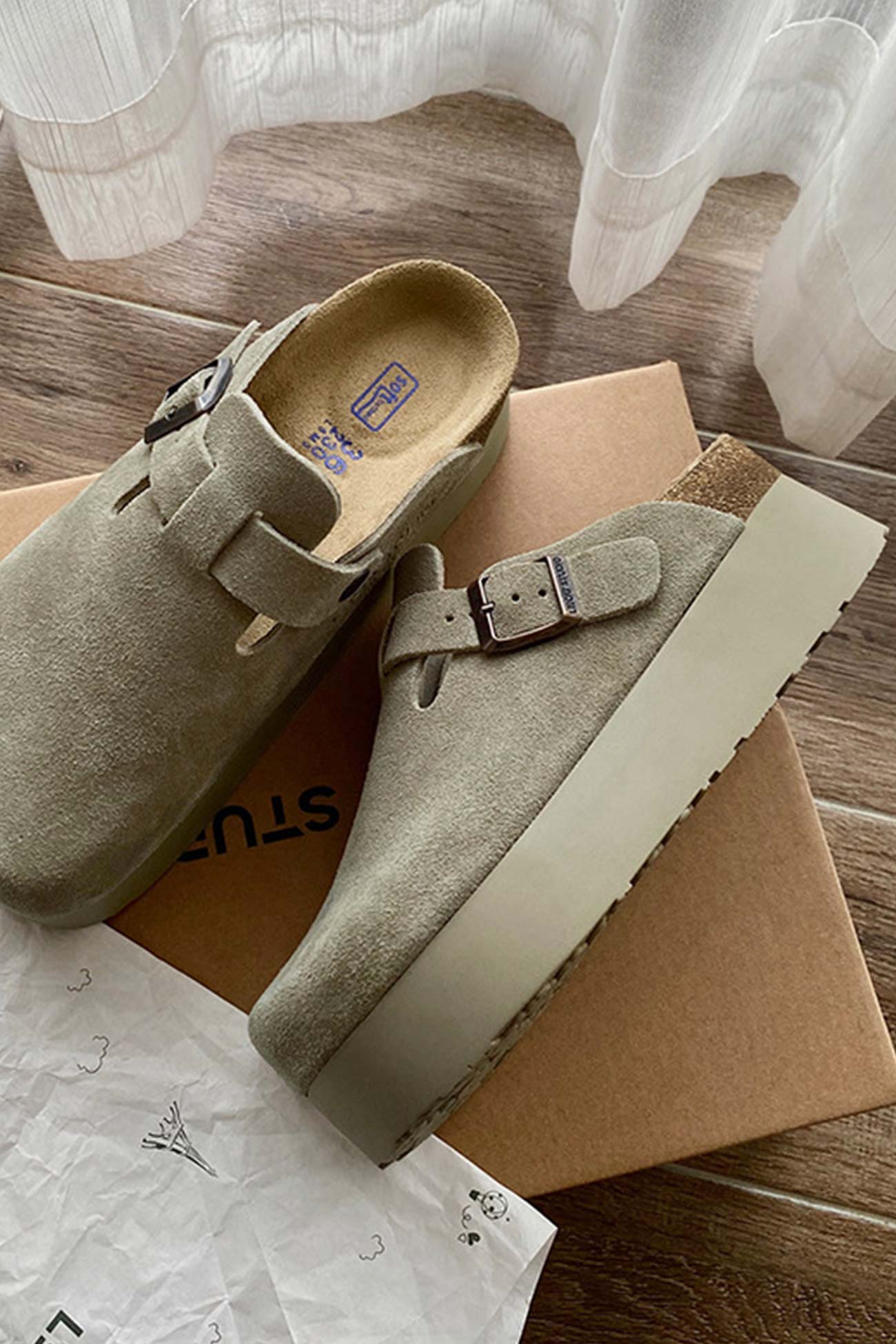 New Fashion Spring Outfit Vintage Leather Slip-on Flats