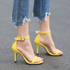 Petite Feet One Strap Ankle Buckle Heel Sandals AS08
