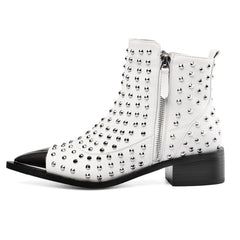 Wythe Pointed Toe Rivets Boots - 2 Colors