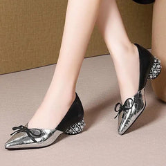 Cresfimix Sapatos Femininas Women Fashion Black Square Heel Shoes Lady Cute Comfort Spring & Summer Hollow Out Heel Shoes