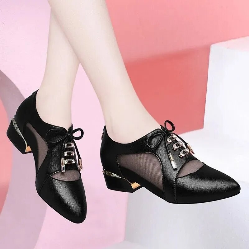 Botas Femininas Women Cute Sweet High Quality Square Heel Short Ankle Boots Lady Casual Street Winter Heel Shoes A790B