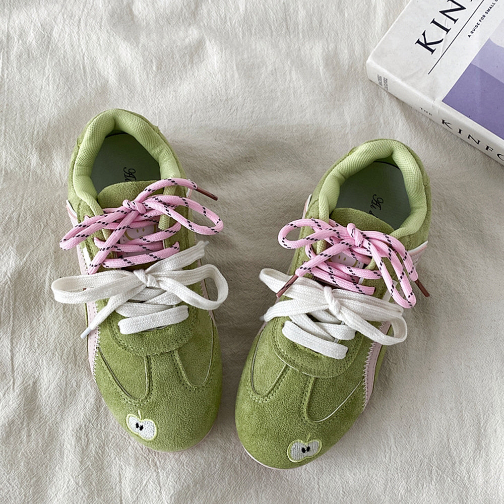 Apple on Toe Aesthetic Sneakers