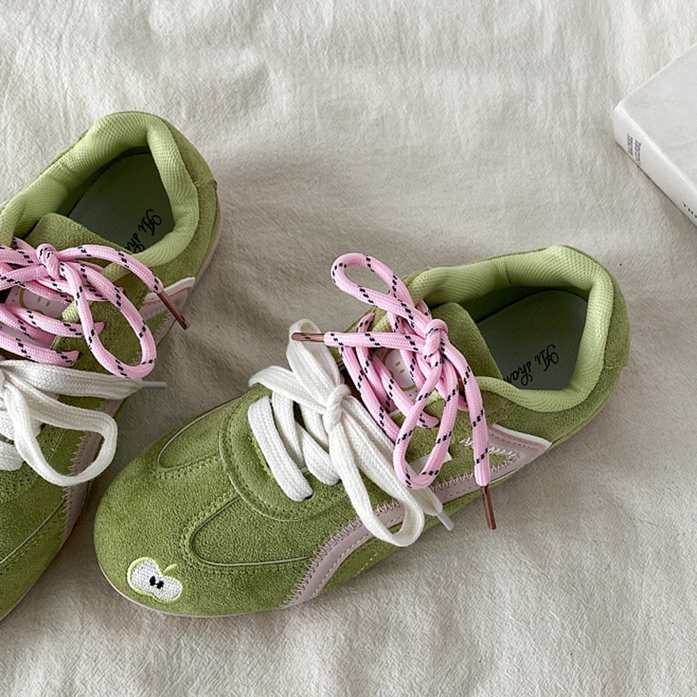 Apple on Toe Aesthetic Sneakers