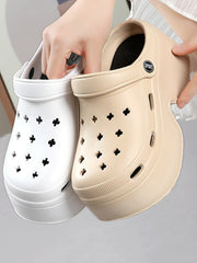 Hollow Crocs Sandals Slippers Platform Shoes