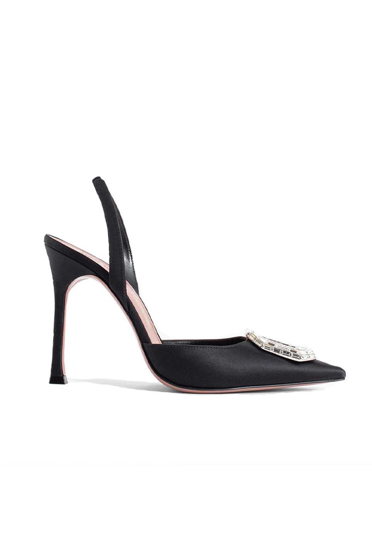 New Fashion Spring Outfit Oval Rhinestone Pointed Toe Heels