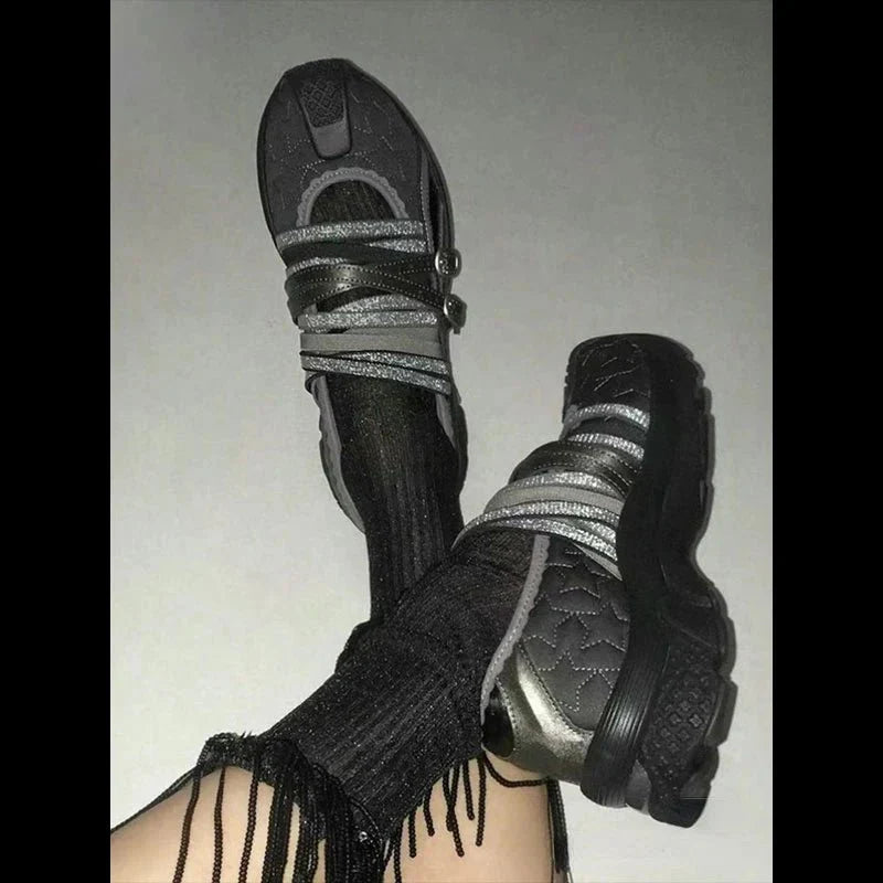 Christmas Thanksg Gifts Cyber Noir Reflective Sneakers