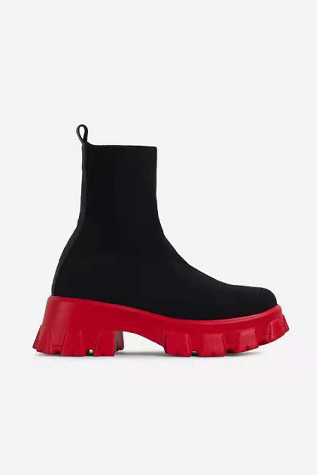 New Fashion Spring Outfit Knit Platform Sock Ankle Boots