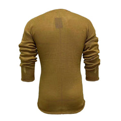 Stylish Distressed Knit Round Neck Long Sleeve Men Pullover Sweater