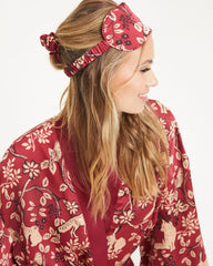 Galilea Satin Printed Sleep Mask And Scrunchie Set