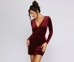 Alexa Velvet Wrap Dress