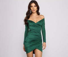 Feelin' Luxe Off The Shoulder Mini Dress