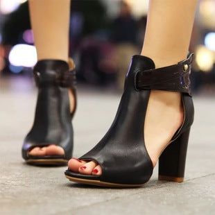 Adjustable Platform Classic Ankle Boots