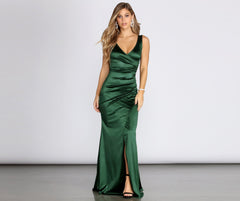 Adeline Formal Satin Dress