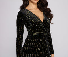 Alexa Velvet Wrap Dress