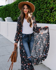 All Is Well Floral Duster Kimono