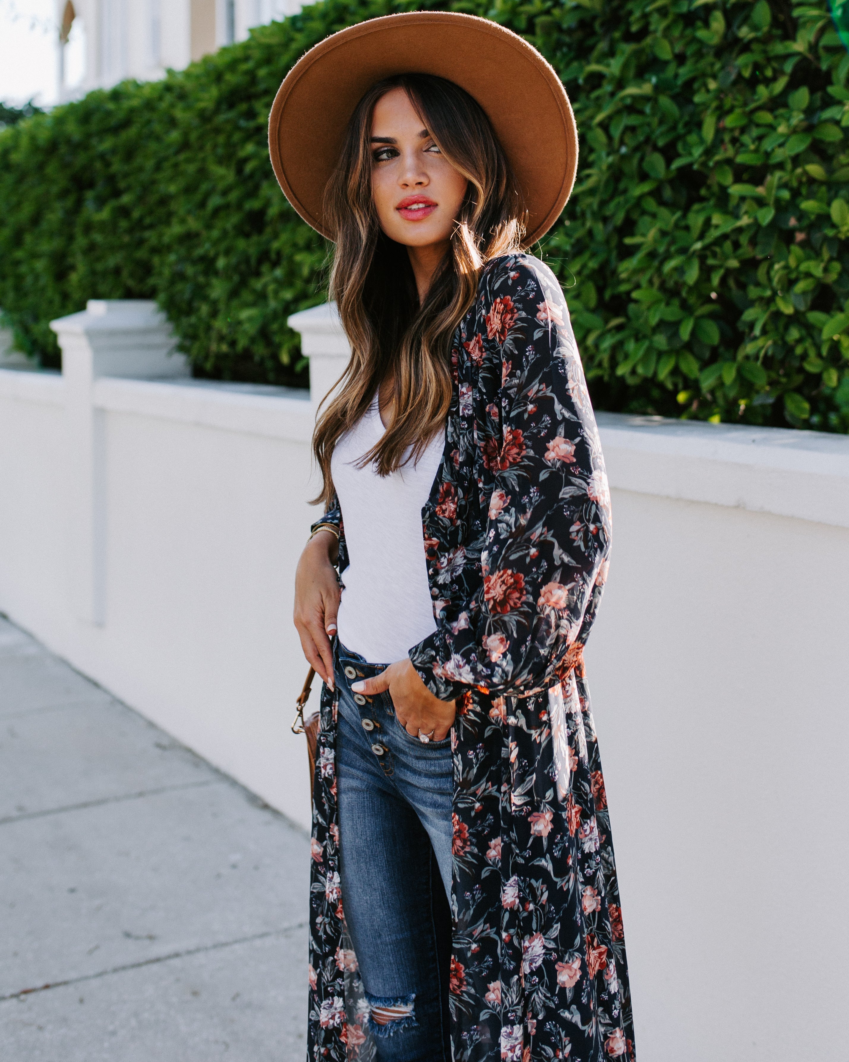 All Is Well Floral Duster Kimono