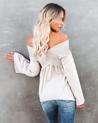 Ascension Smocked Off The Shoulder Top - Natural