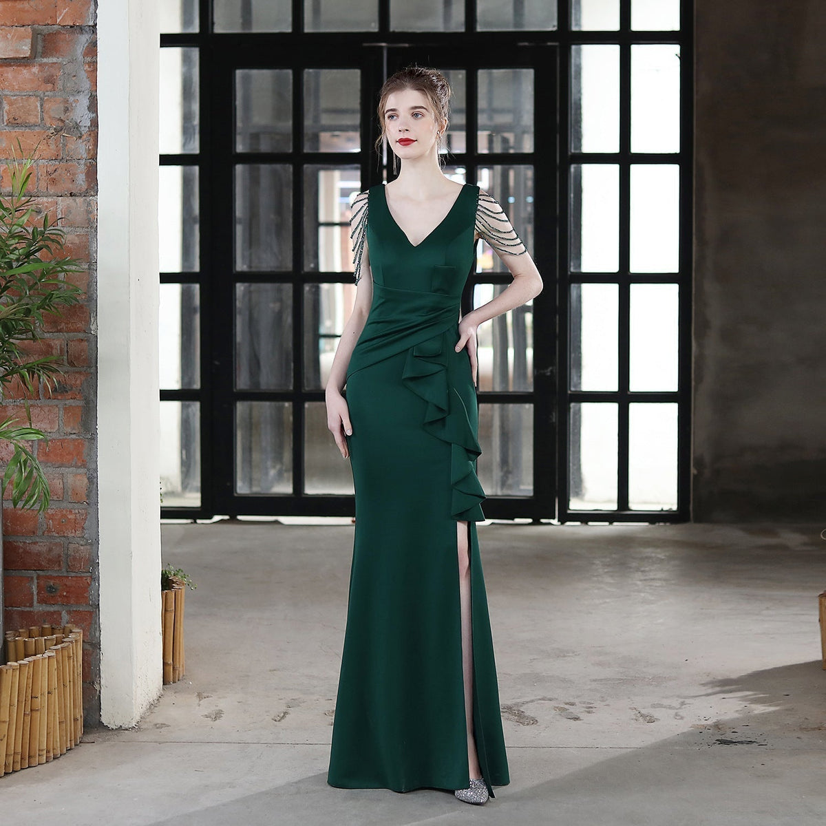 Ava Cowl Neck Formal Dress