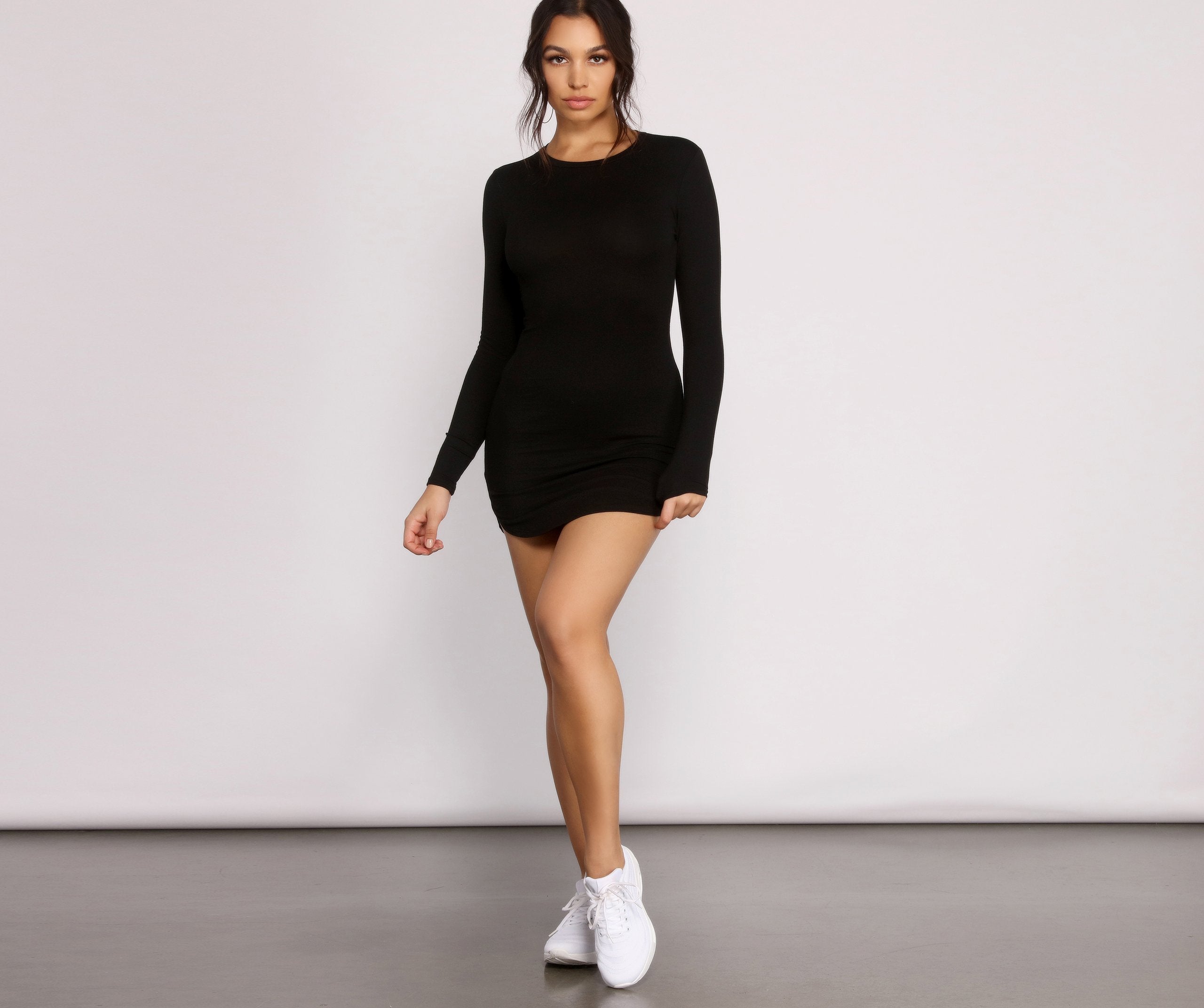 Back to Basics Knit Mini Dress