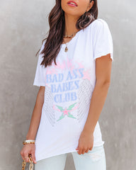 Bad Babes Club Cotton Distressed Tee