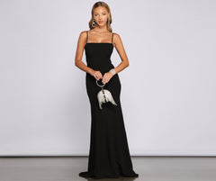 Bette Formal Open Back Crepe Dress