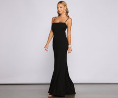 Bette Formal Open Back Crepe Dress