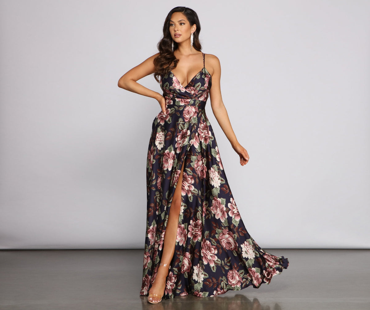 Betty Formal Floral A-Line Dress