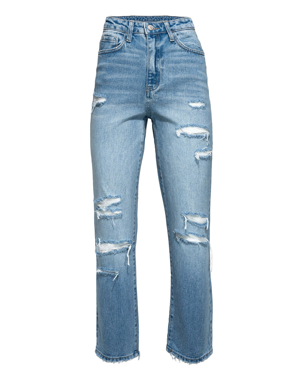 Beverly High Rise Distressed Denim - SALE