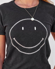 Big Smile Cotton Tee - Black