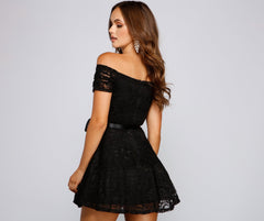 Blair Formal Off The Shoulder Lace Dress