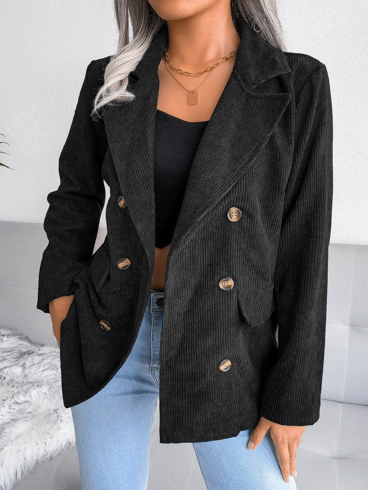 Blazers Fashion Double-Breasted Long Sleeve Blazer