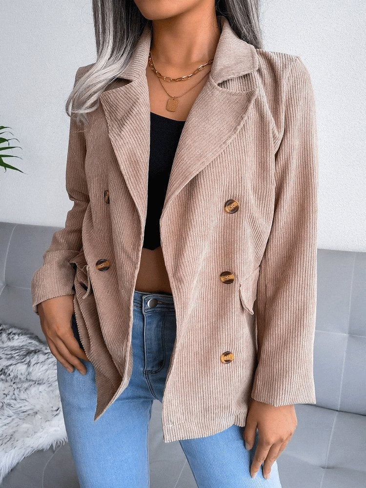 Blazers Fashion Double-Breasted Long Sleeve Blazer