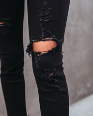 Bobbi High Rise Distressed Straight Leg Denim