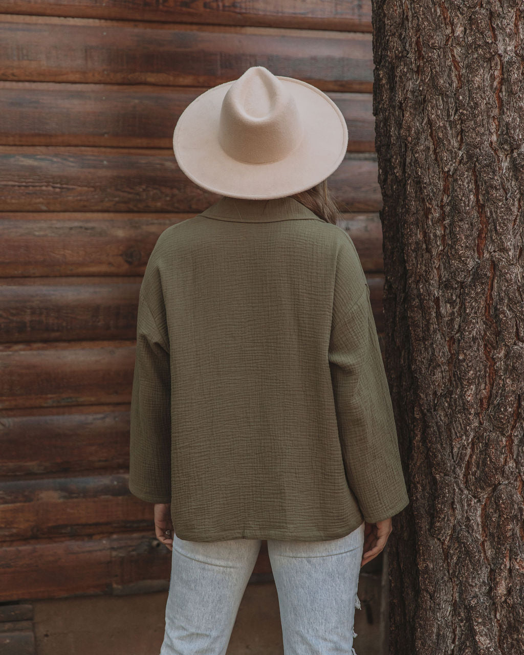 Bobby Cotton Lightweight Top - Olive