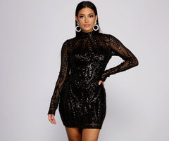 Bring The Drama Sequin Mini Dress