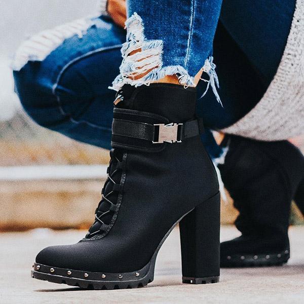 High Heel Comfy Boots