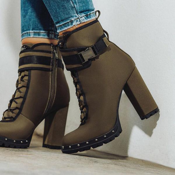 High Heel Comfy Boots