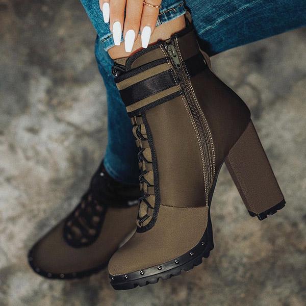 High Heel Comfy Boots