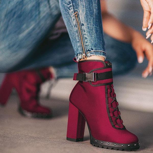 High Heel Comfy Boots