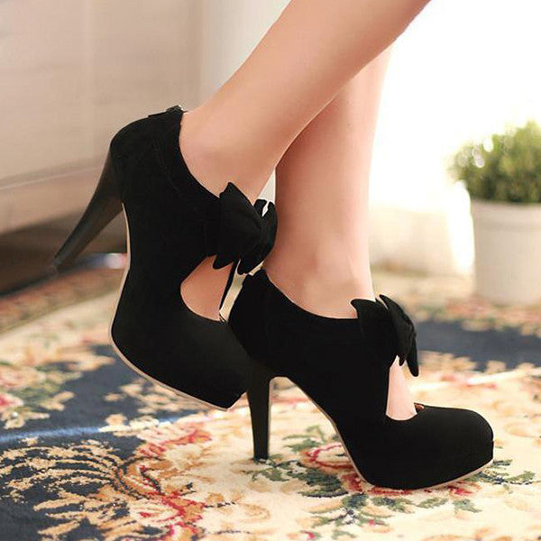 Cute Bow Knot High Heels