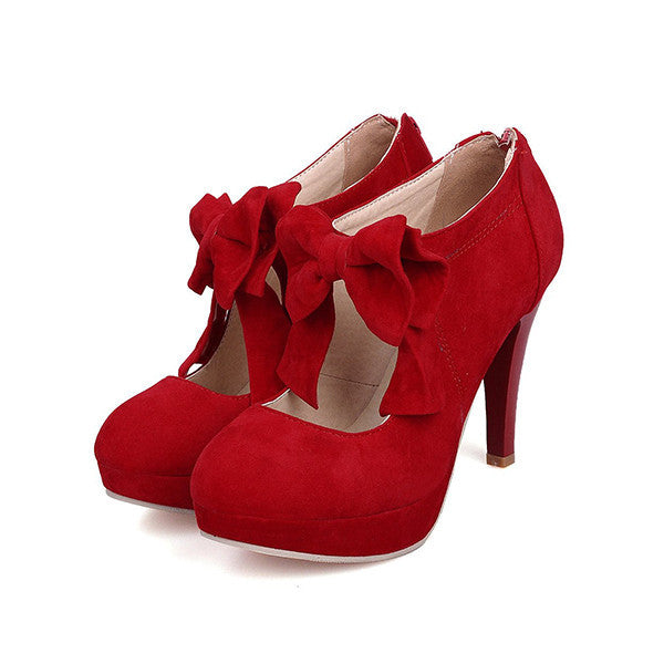 Cute Bow Knot High Heels