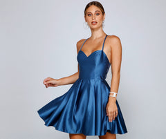 Dasha Formal Satin Party Dress