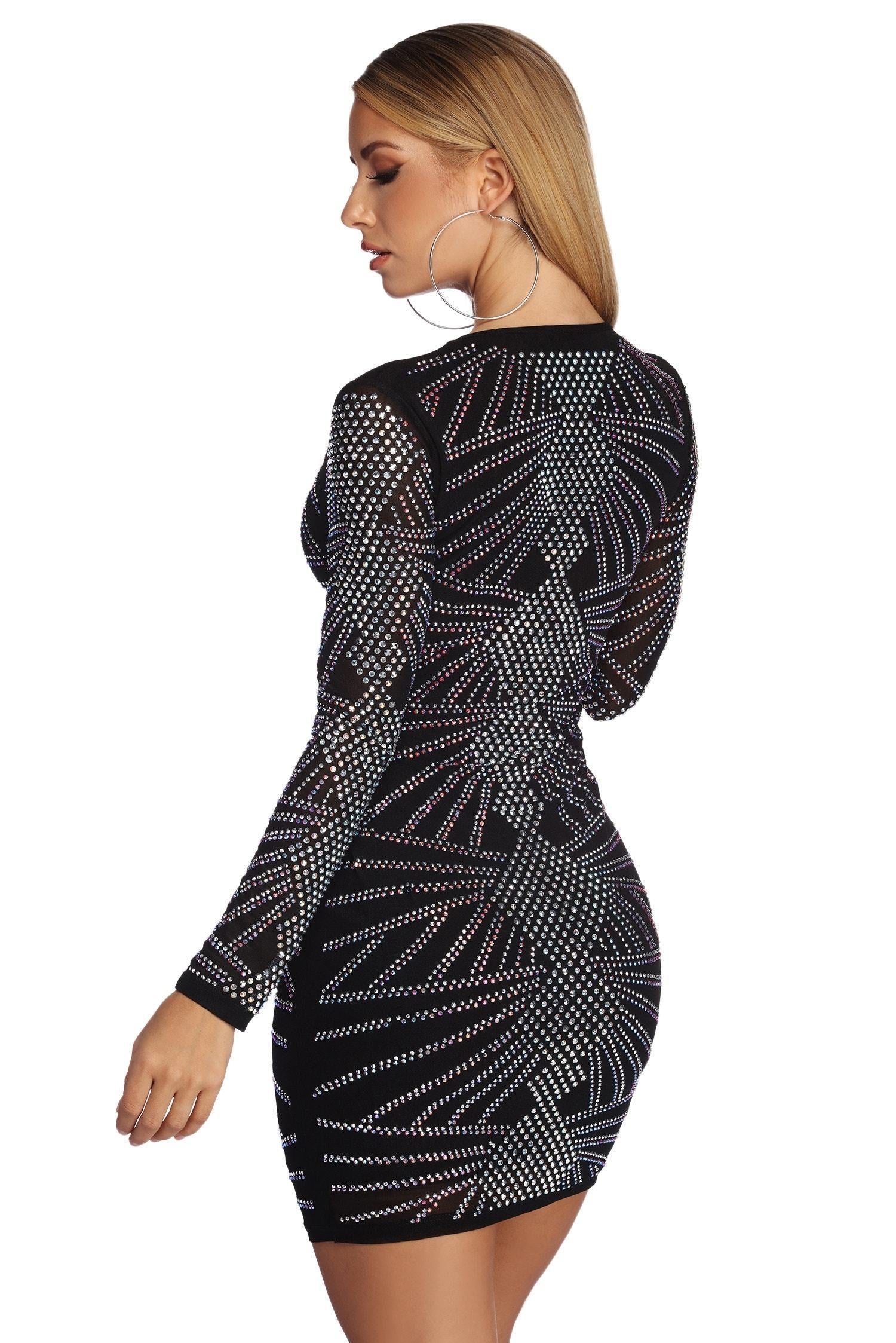 Deandra Precious Heat Stone Bodycon Dress