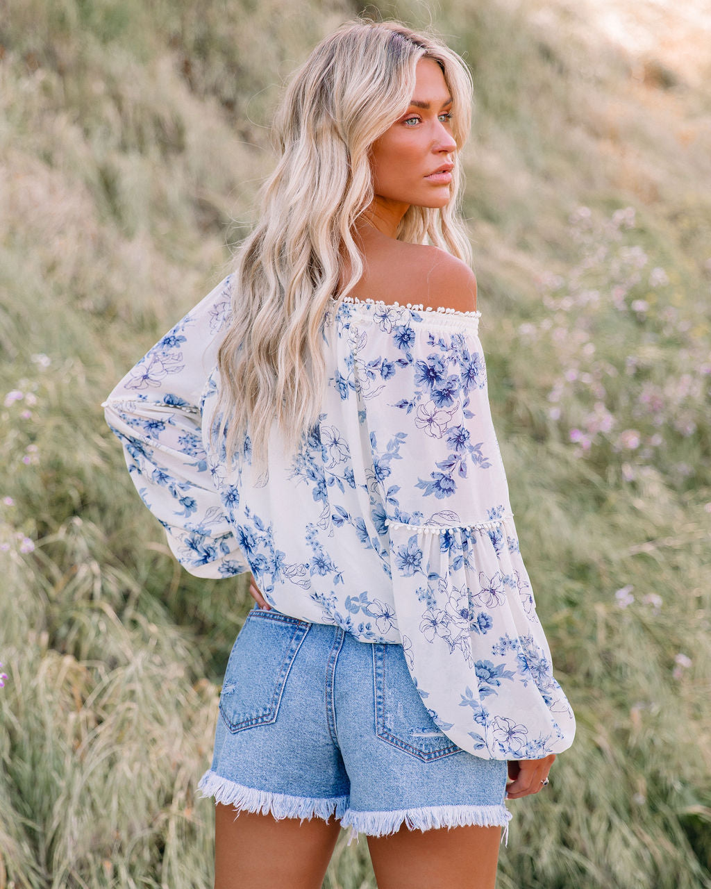 Discovery Floral Off The Shoulder Blouse