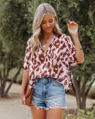 Dust Bowl Printed Sheer Blouse