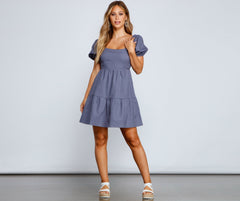 Effortless And Pretty A-Line Mini Dress