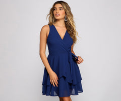 Effortless Vibes Chiffon Skater Dress